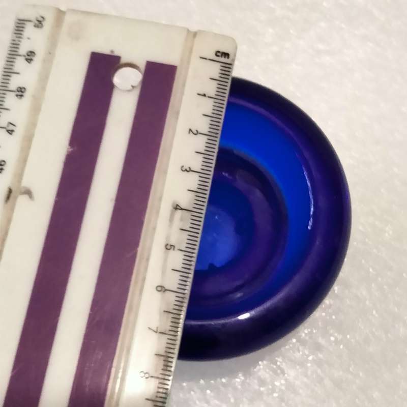 1 Cobolt glass Candle holder Small Vovite Tea Light or Taper-Thick sturdy 184gr this must be Swedish