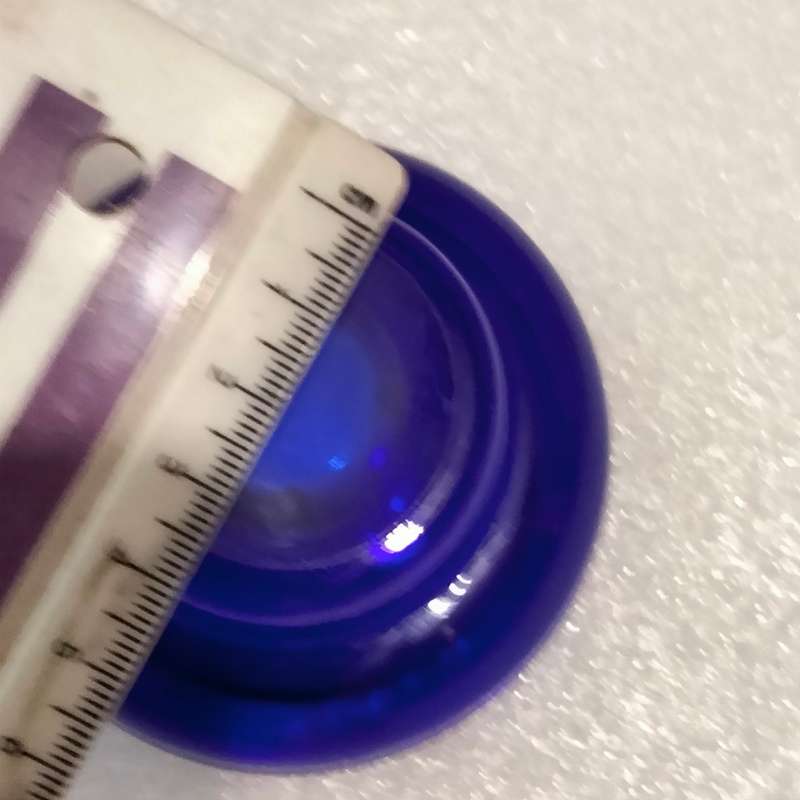 1 Cobolt glass Candle holder Small Vovite Tea Light or Taper-Thick sturdy 184gr this must be Swedish