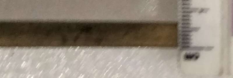 1 brass  RUM dipper long brass  handle oxidation PATINA - on RUM label is copper LOOK At My BUY NOW
