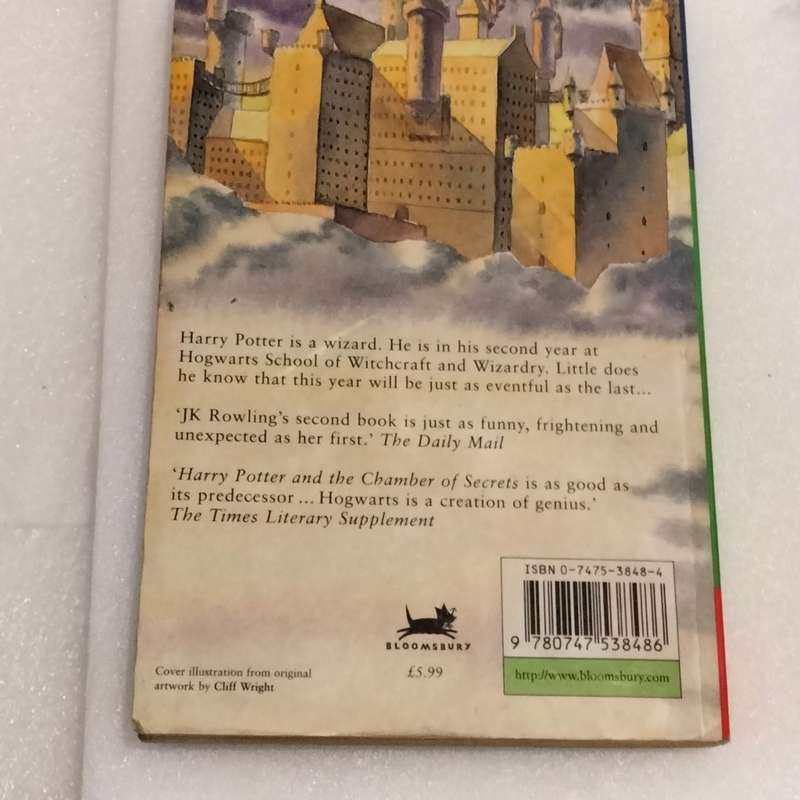 Book and the Chamber of Secrets J K Rowling BOOK  Harry Potter pre owned- Soft cover PB 1998