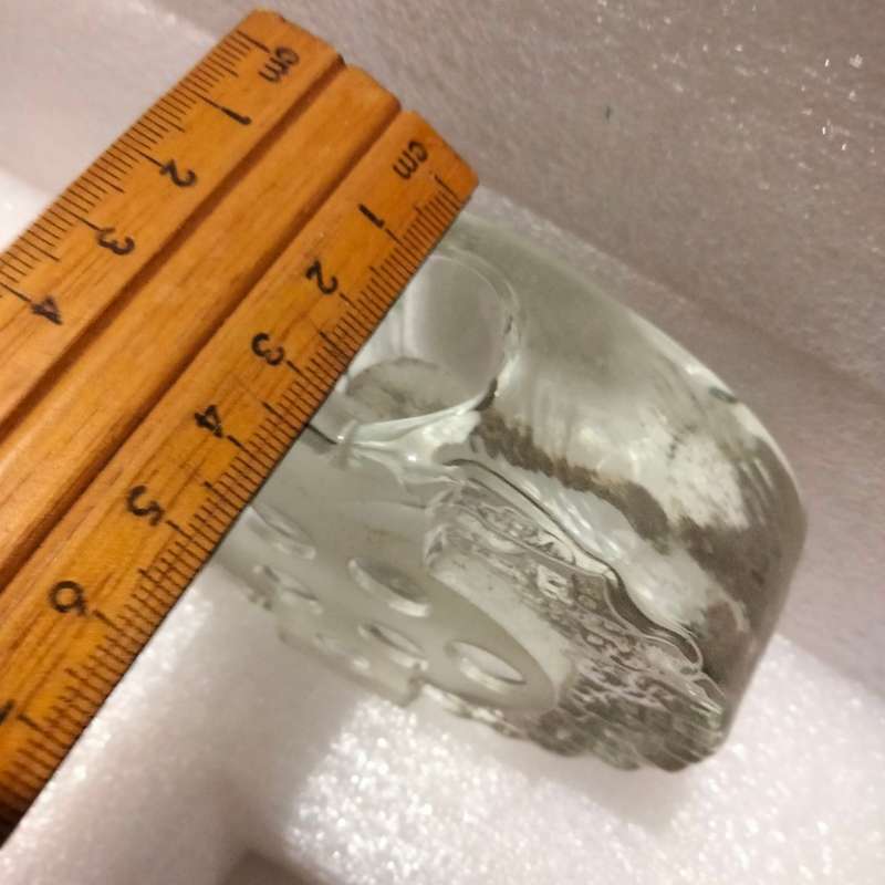 1 Swedish Crystal decorative Bark + climbing wall holes Votive Candle holder   grams