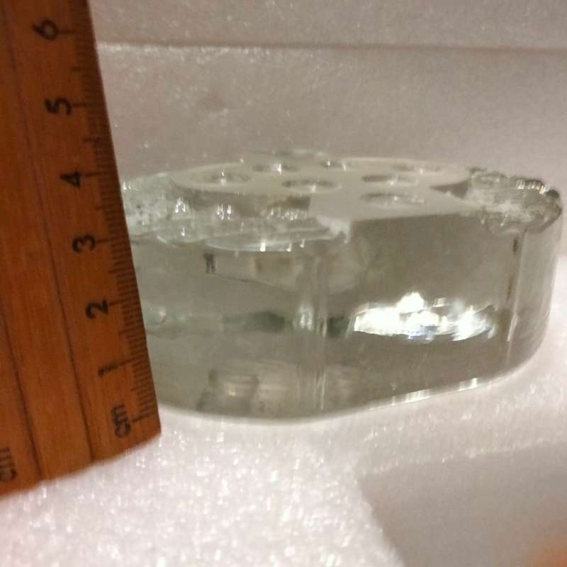 1 Swedish Crystal decorative Bark + climbing wall holes Votive Candle holder   grams