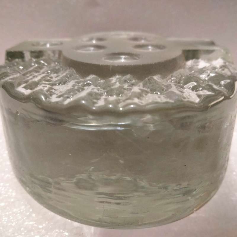 1 Swedish Crystal decorative Bark + climbing wall holes Votive Candle holder   grams