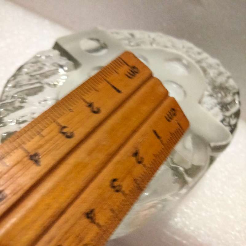 1 Swedish Crystal decorative Bark + climbing wall holes Votive Candle holder   grams