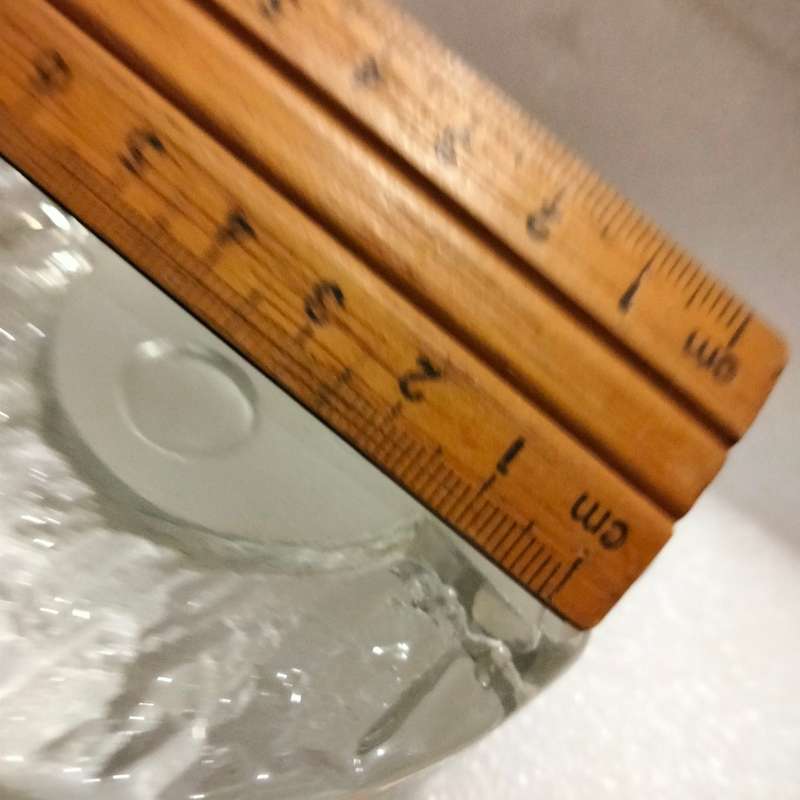 1 Swedish Crystal decorative Bark + climbing wall holes Votive Candle holder   grams