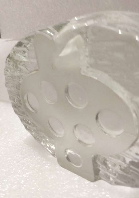 1 Swedish Crystal decorative Bark + climbing wall holes Votive Candle holder   grams