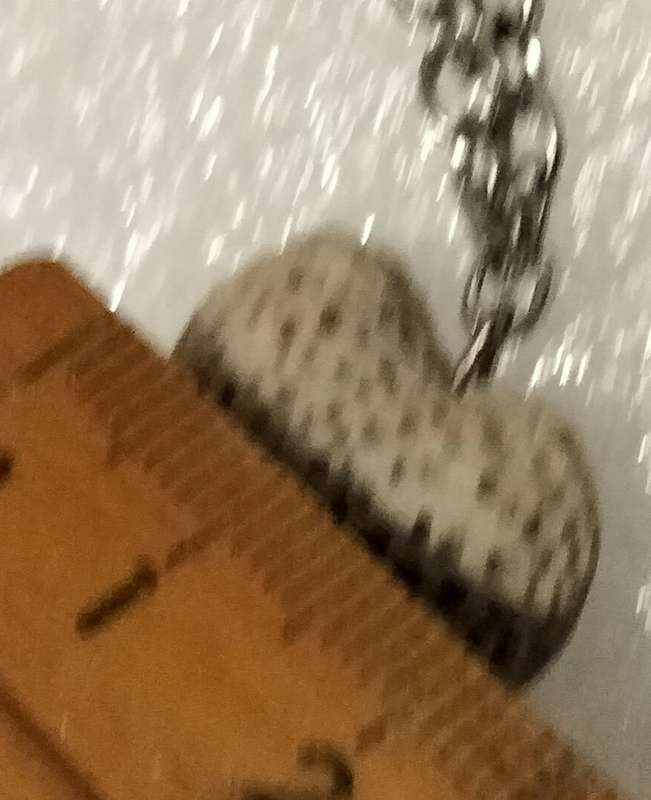 Necklace Stone Heart Pendant+silver tone metal chain