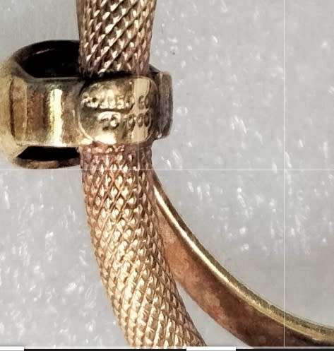 BROOCH Celtic Love KNOT Vintage ROLLED GOLD stamped1O/OOO BROOCH2CIRCLES Textured Smooth Circles