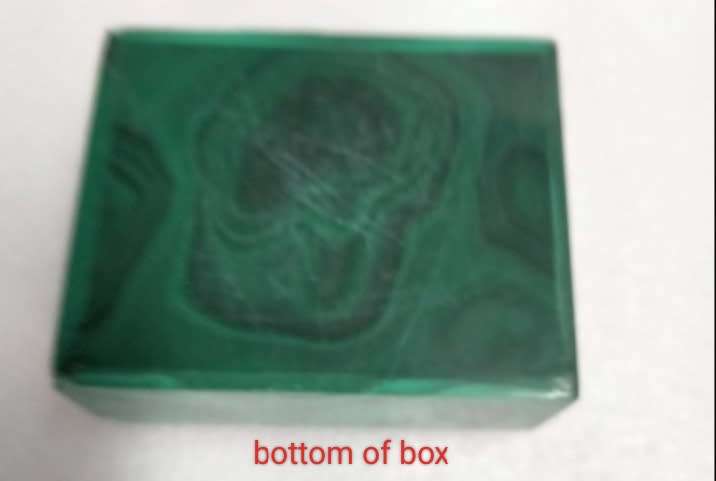 Box Malachite Semi Precious Gem Stone Damage LOOK At My BUY NOW*NO WAITING