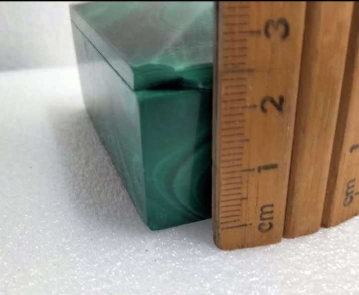 Box Malachite Semi Precious Gem Stone Damage LOOK At My BUY NOW*NO WAITING