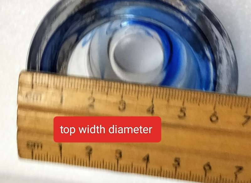 2 Cobolt Glass Candle holder Votive Tea Light double sided Look at my Buy Now listing
