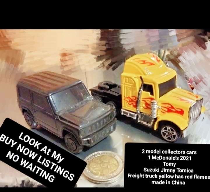 Suzuki Jimmy Tomica 2021 McDonald's + freight truck yellow red flames Look at my Buy Now No Waiting
