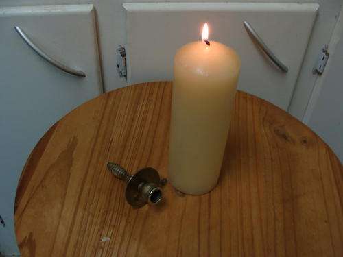 BRASS CANDLE SNUFFER-other items not included NEW PICS LOOK