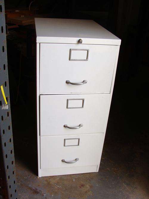 STEEL  3 DRAW  FILING CABINET-refurbishedSTORAGE FOR YOUR COLLECTIONS