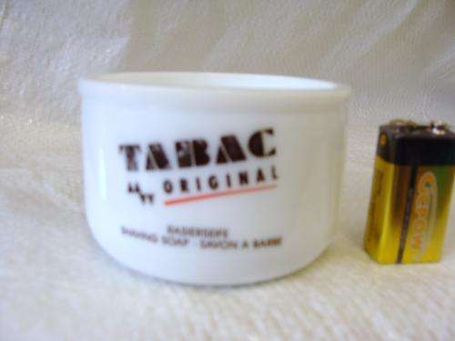 1 TABAC ORIGINAL SHAVING MUG -MILK GLAS colectable empty other items and props not included