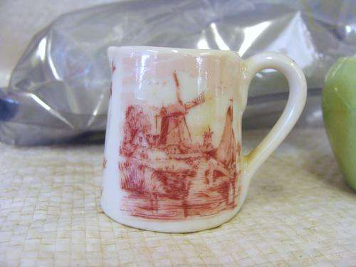 small item ORNAMENT-DELFT MINIATURE- OUDE MOLEN FABRIEKE ~BEAUTIFUL WINDMILL