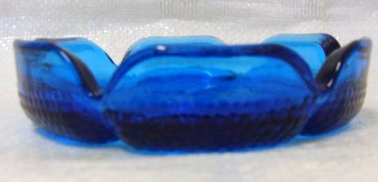 BLENICO flower ART GLASS COBOLTcirca1950s LOOK At My BUY NOW LISTINGS - NO WAITING