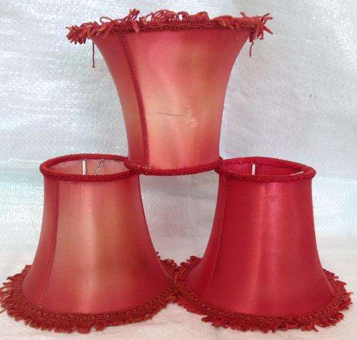 BEAUTIFUL*VINTAGE SHADE material  !!!BEAUTIFUL ELEGANT  LIGHTINGspares all for one bid