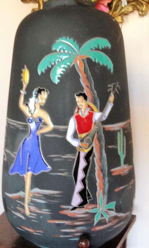 KETO- KERAMIK- Statement Vase -15 Mexico- 1950,s- hand made Germany