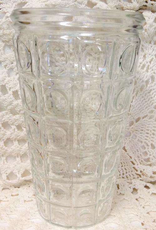 VASE -1 GLASS VASE- has EYE HOLE  DESIGN   -LARGE