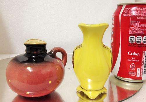Vintage  Miniature JUG CRESANT POTTERIES` ROSE WARE`HAND PAINTED+1TERR?10 -VERY STYLISH