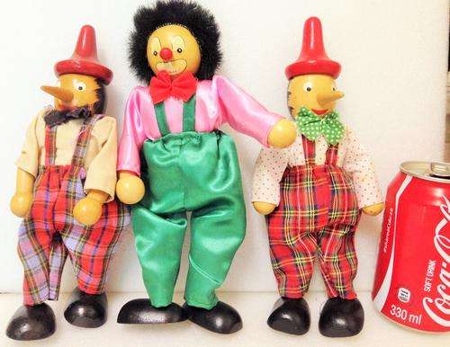 CIRCUS CLOWN DOLLS -2 Pinocchio  other GERMAN DOLLS