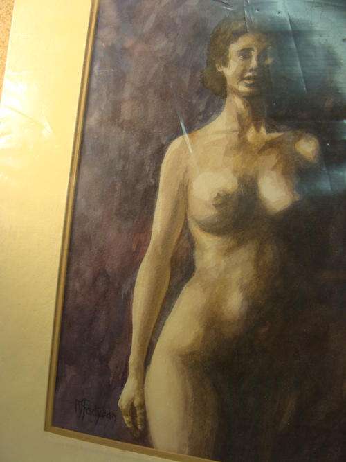 NUDE WATER  COLOUR # BY # CAROLE MCFAYDYEAN#PICTURE UNDER DESCRIPTION