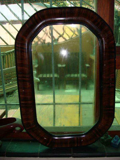 VINTAGE PICTURE FRAME WITH GLASS ~DAMAGE TO FRAME