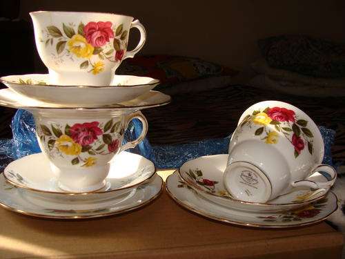 CROWN ESSEX-  ENGLISH BONE CHINA two tios - R1.00 EACHNB for SHOW only see description