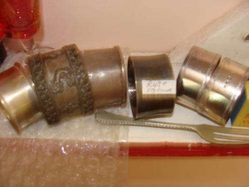 6 Silver Plated NAPKIN RINGS @@@@@CRAZY !!!!!!!!!!!!