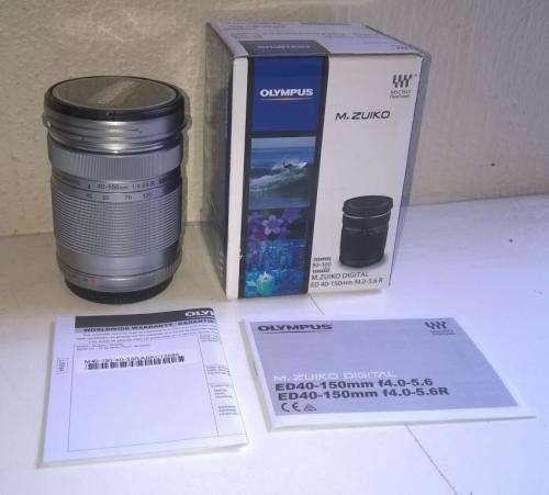 Olympus M. Zuiko 40-150mm f/4-5.6 ED Digital Lens MFT SILVER (Olympus + Panasonic cameras)