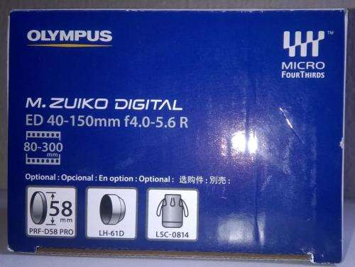 Olympus M. Zuiko 40-150mm f/4-5.6 ED Digital Lens MFT SILVER (Olympus + Panasonic cameras)