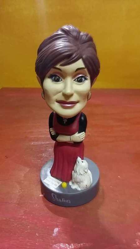 RARE FIND! LOVE BOBBLEHEADS!! VERY GOOD PRICE FOR THIS COLLECTABLE SHARON OSBOURNE BOBBLEHEAD FIGURE