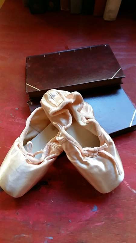 BEAUTIFUL PINK BALLET POINTE SHOES : FOR USE OR DISPLAY IN A GIRLS ROOM : BLOCH SIZE 4 (04 of 4)