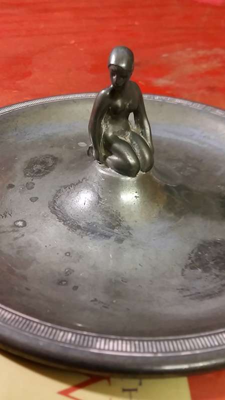 UNUSUAL ITEM!! LORELEI SWEET BOWL WITH STATUETTE