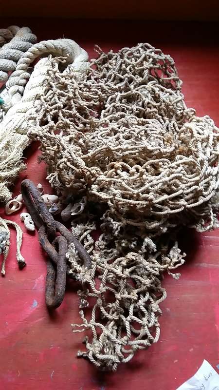 NAUTICAL DECOR SALVAGED OFF A SHIPWRECK : PRICE INCLUDES A BUOY AND LOBSTER POT