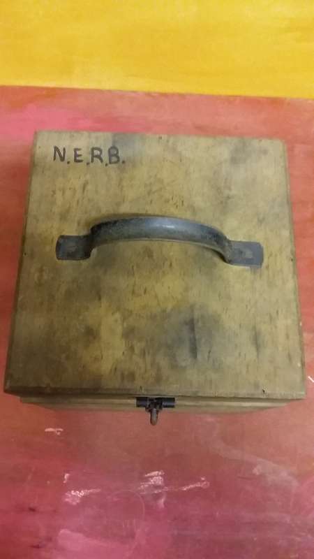 VELVET LINED WOODEN DYNAMITE BOX WITH LATCH