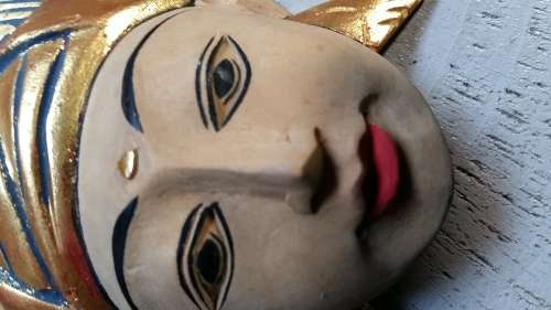 BALINESE HANGING FACE MASKS MAN & WOMAN