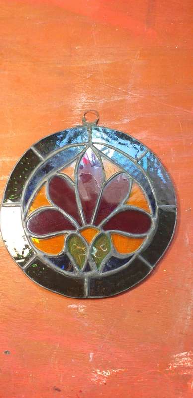 Lead and Stained Glass Suncatcher