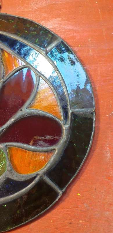 Lead and Stained Glass Suncatcher