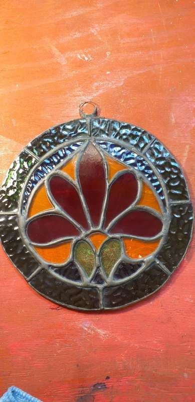 Lead and Stained Glass Suncatcher