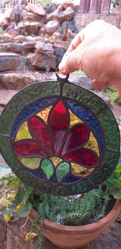 Lead and Stained Glass Suncatcher
