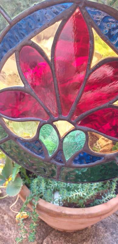 Lead and Stained Glass Suncatcher