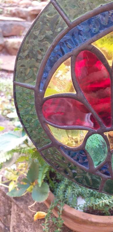 Lead and Stained Glass Suncatcher