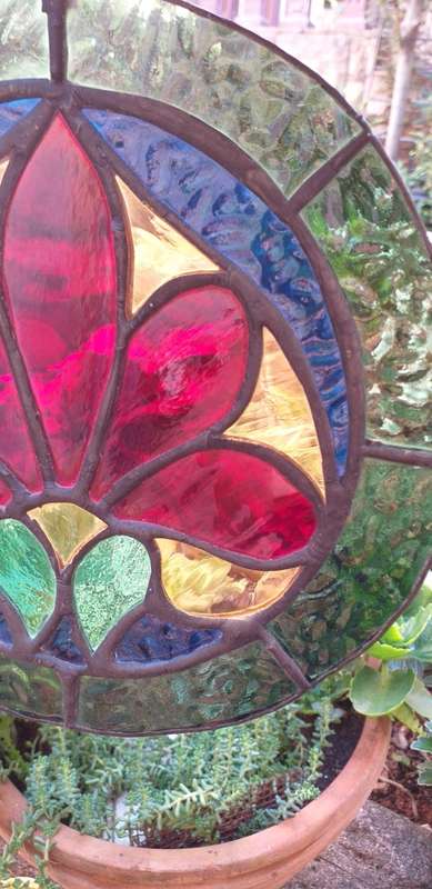 Lead and Stained Glass Suncatcher