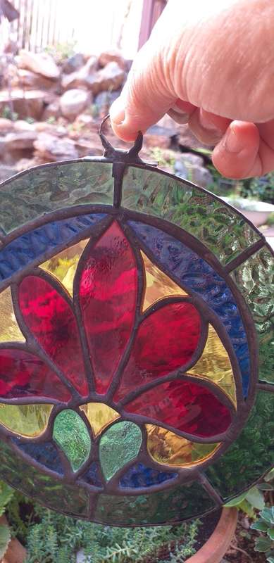 Lead and Stained Glass Suncatcher