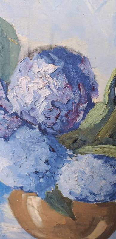Original Oil Painting of Hydrangeas