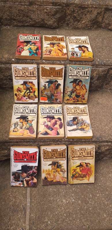 Set of 12 Cowboy Westerns Books