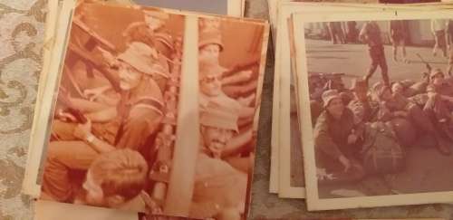 Set of 60 Sepia Photographs of the Border War