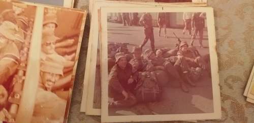 Set of 60 Sepia Photographs of the Border War